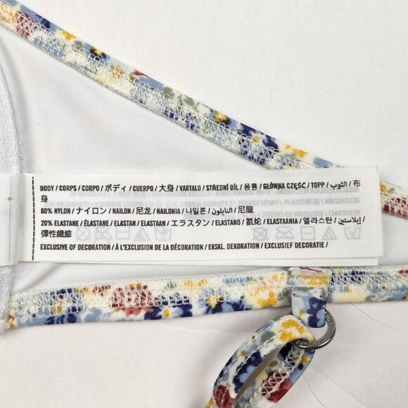 Abercrombie Ditsy Floral Ruffle Strap Underwire Bikini Top sz XS - Picture 8 of 9